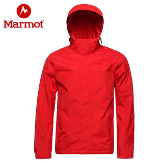 Marmot 土拨鼠 户外运动舒适透气防风保暖男士单层冲锋衣