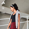 adidas阿迪达斯女装速干低强度裸感无痕二合一运动背心 黑色 XS AB
