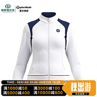 Taylormade泰勒梅高尔夫服装女士运动线条长袖保暖夹克外套golf运动上衣 U21676-白色 S