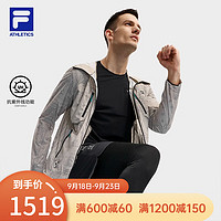 斐乐（FILA）男子梭织外套基础户外运动连帽满印上衣 满印一-ZA 180/100A/XL