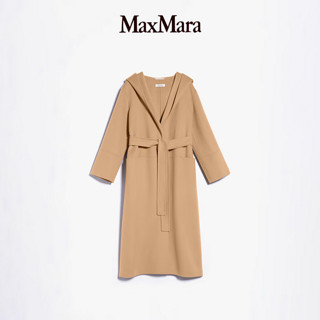 Max Mara MaxMara  女装 双面羊毛连帽大衣9016053306 浅驼色 38