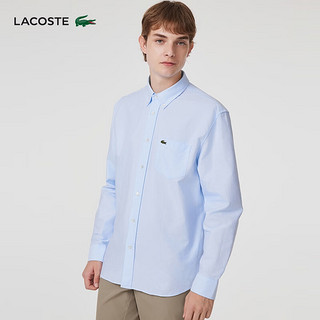 LACOSTE法国鳄鱼男装衬衫|CH6372 F6Z/浅蓝色 41/175