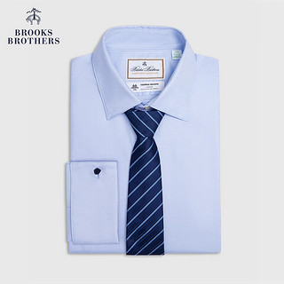 Brooks Brothers BrooksBrothers）男士纯棉修身商务长袖正装衬衫 4000-浅蓝色 14/2/H