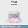 范思哲Versace Jeans Couture男士LOGO刺绣渔夫帽 粉色白色蓝色 L