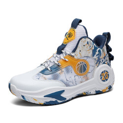 ag凌空篮球鞋男运动秋冬鞋低帮透气儿童幻影10实战训练球 深蓝 43