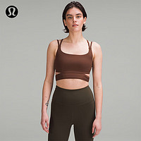 lululemon丨Nulu™ Strappy 女士运动内衣 *罗纹 LW2DNPS 板栗色 4