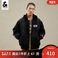 杰克琼斯 杰克·琼斯（JACK&JONES）秋冬棉衣飞行夹克外套男保暖宽松棉袄短款棉服男装