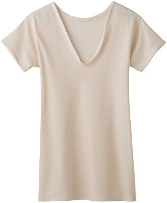 GUNZE 郡是 打底衫 舒适工房 V型3分袖 *棉·日本制造 KH5050 女士