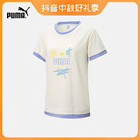 PUMA 彪马 官方  新款女子休闲印花圆领短袖T恤  FASHION  537515