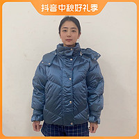 LI-NING 李宁 短款羽绒服篮球休闲女冬季连帽鸭绒保暖休闲羽绒外套AYMR070