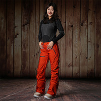 RUNNING RIVER 极限 防风防水透气专业款女式单板滑雪裤O7481N薄 桔色135 XS/34
