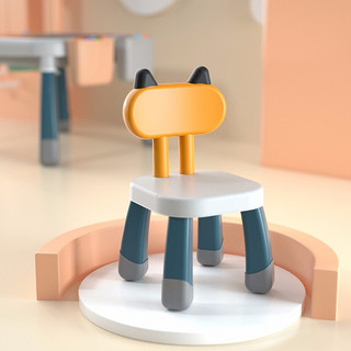 PLUS会员：FEELO 费乐 儿童玩具积木桌椅子猫咪猫耳朵椅子积木拼装玩具椅子单只3604