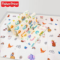 Fisher-Price 宝宝爬行垫XPE双面折叠垫婴儿爬爬垫加厚地垫英文字母178*198*1cm