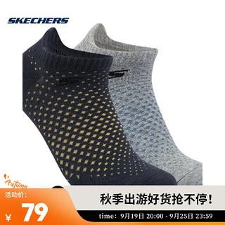 SKECHERS 斯凯奇 中性浅口袜 P223U006-02Z2 S