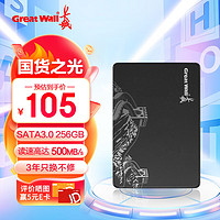 Great Wall 长城 256GB SSD固态硬盘 SATA3.0接口 高速低功耗 S300系列 最高可达500MB/s（晒单返5元）