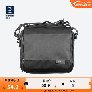 迪卡侬（DECATHLON）腰包轻手机腰带夏男女卡包贴身旅行户外运动装备小包FOR3 曜石黑16cm高*18cm宽*4cm厚
