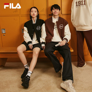 FILA 斐乐款梭织外套休闲宽松雪丽棉棒球服