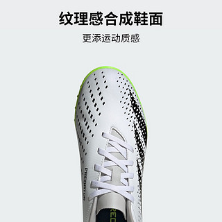 adidas阿迪达斯PREDATOR ACCURACY.4 TF男女硬人造草坪足球鞋 白色/黑色 42(260mm)