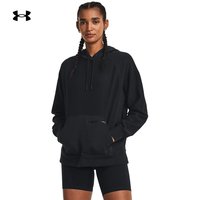 安德玛(UNDERARMOUR)秋冬Ottoman女子抓绒训练运动连帽卫衣1379775 黑色001 S