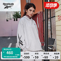 Reebok锐步男女同款HOODIE休闲连帽针织套头衫 灰色 2XL