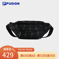 FILA FUSION斐乐潮牌款腰包2023冬随身包运动休闲包胸包 深黑-BK XS