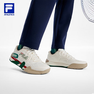 斐乐（FILA）POTENZA 1+男鞋性能网球鞋2023冬综训鞋运动鞋 初雪白-PT 40.5