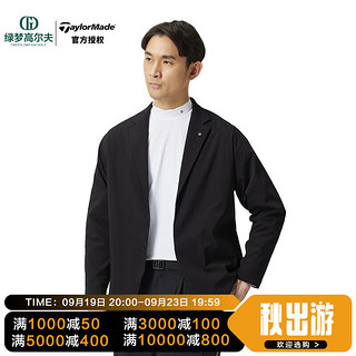 Taylormade泰勒梅高尔夫服装秋季男女同款时尚休闲轻薄款长袖夹克外套 N97997-黑色 L