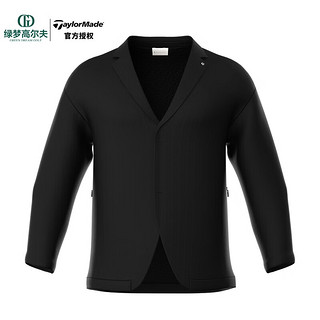 Taylormade泰勒梅高尔夫服装秋季男女同款时尚休闲轻薄款长袖夹克外套 N97997-黑色 L