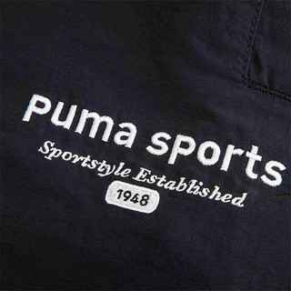 彪马（PUMA） 女子运动休闲刺绣抽绳短裤 TEAM SHORTS 623477 黑色-01 XL(170/70A)