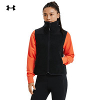 安德玛 UNDERARMOUR)秋冬Mission女子训练运动马甲1378864 黑色001 XS