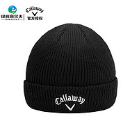 Callaway卡拉威 高尔夫球帽男士针织保暖帽子 5223663 黑色