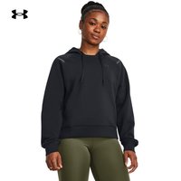 安德玛 UNDERARMOUR)秋冬Unstoppable女子抓绒训练运动连帽卫衣1379843 黑色001 L
