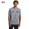 安德玛 UNDERARMOUR）库里Curry男子篮球运动印花短袖T恤1380360 灰色035 XL