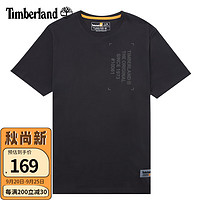 Timberland添柏岚T恤男夏季户外运动半袖体恤时尚印花宽松透气短袖男 A294WD98黑曜石 2XL/190