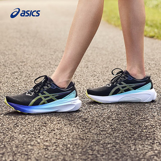 亚瑟士ASICS跑步鞋女鞋稳定透气运动鞋舒适支撑耐磨跑鞋 GEL-KAYANO 30 黑色 35.5