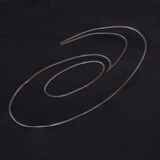 亚瑟士ASICS运动T恤男子跑步短袖透气舒适运动上衣 2011C975-001 黑色 M