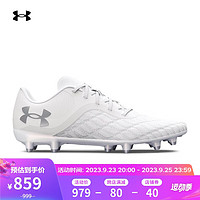 安德玛（UNDERARMOUR）Clone Magnetico Pro3.0男女运动足球鞋3027038 白色100 45.5