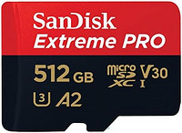 SanDisk 闪迪 512 GB Extreme PRO microSDXC 存储卡 + SD 适配器 + RescuePRO Deluxe，高达 200 MB/s