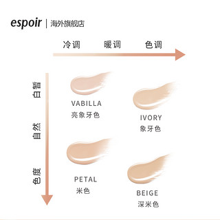 espoir 艾丝珀 韩国espoir艾丝珀遮瑕气垫霜遮瑕控油干皮持久不脱妆气垫保湿霜