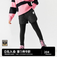 MiniPeace太平鸟童装冬秋新女童打底裤F2GDD4B64 黑色 110cm