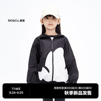 little MO&Co.抗UV防晒衣 迪士尼米奇IP little moco童装男女童长袖外套夹克 黑色 110/52