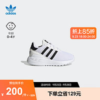 adidas阿迪达斯三叶草LA TRAINER LITE EL男婴童运动鞋小白鞋 白/黑 26.5(155mm)