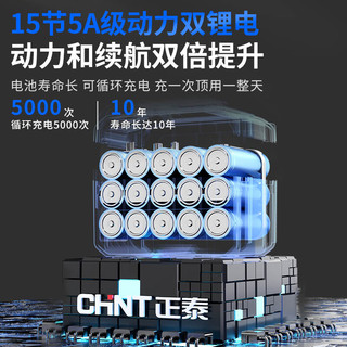 CHNT 正泰 电锯家用小型手持锂电锯充电式锂电池电动链条锯树伐木锯