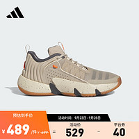 adidas阿迪达斯特雷杨UNLIMITED男女签名版实战篮球鞋IE9358 土色/黑色 43(265mm)