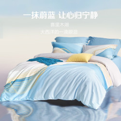 LOVO 乐蜗家纺 晨露芳华 40S全棉四件套 200*230cm