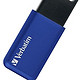  Verbatim 威宝 USB内存 256GB USB3.2(Gen1) 滑动式 带挂绳孔 蓝色 USBSLM256GBV1　