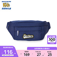 Skechers斯凯奇包包2023时尚精致百搭可调节肩带儿童腰包胸包L323K029 中世纪蓝/007D 均码