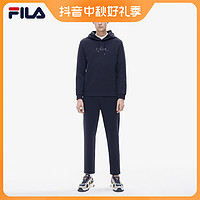 FILA 斐乐 官方男女卫衣春季新款休闲运动舒适连帽上衣F11M217201F