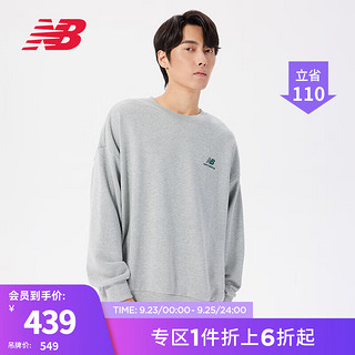 NEW BALANCE NB23男款舒适透气休闲圆领卫衣套头衫 SEY AMT33365 XL