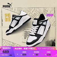 彪马（PUMA） 男女同款复古休闲鞋 SLIPSTREAM 395232 黑色-白色-雾绿色-01 38